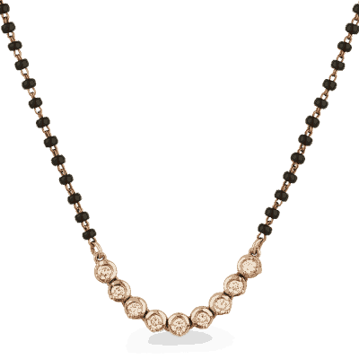 18ct Rose Gold Diamond Mangalsutra 18ct Rose Gold Diamond Mangalsutra