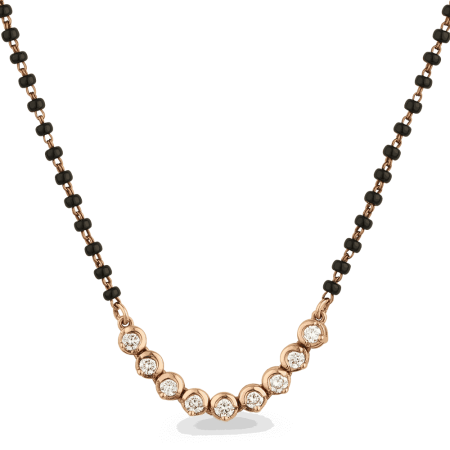 18ct Rose Gold Diamond Mangalsutra 18ct Rose Gold Diamond Mangalsutra