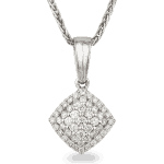 18 Ayar Beyaz Altın Pırlantalı Kolye 18 Ayar Beyaz Altın Pırlantalı Kolye