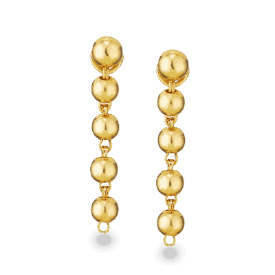22ct Gold Bauble Earrings 22ct Gold Bauble Earrings