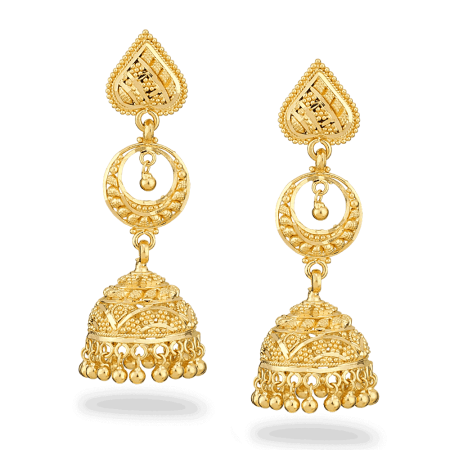 22ct Gold Jumkha Earrings 22ct Gold Jumkha Earrings