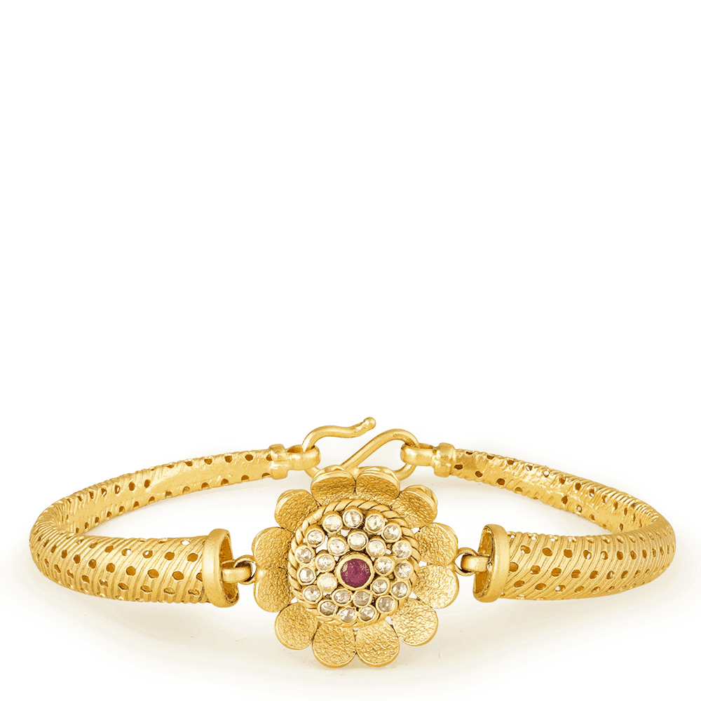 22 Ayar Altın Büyük Çiçek Bileklik 22 Ayar Altın Büyük Çiçek Bileklik