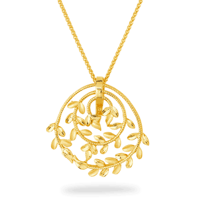 22ct Gold Spiral Leaf Pendant 22ct Gold Spiral Leaf Pendant