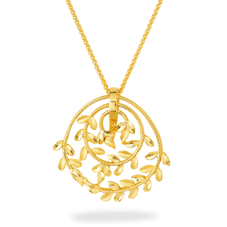 22ct Gold Spiral Leaf Pendant 22ct Gold Spiral Leaf Pendant