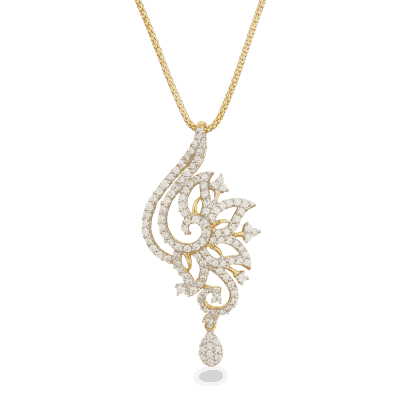 22ct Gold Floral Pendant