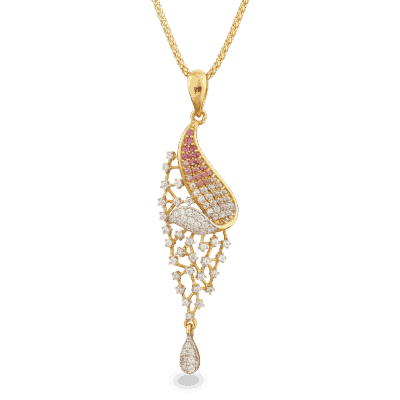 22ct Gold Floral Pendant