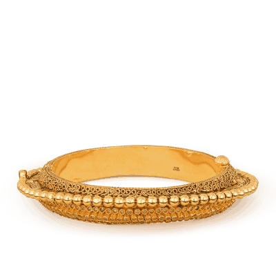 22ct Gold Dancing Ball Bangle