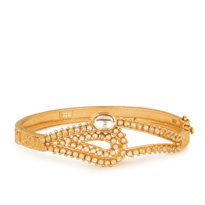 22ct Gold Dancing Ball Bangle