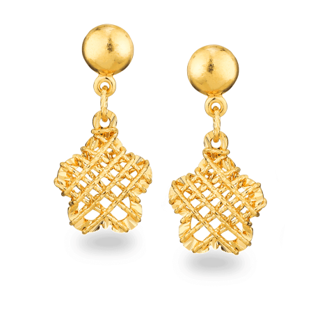 22ct Gold Jali Earrings 22ct Gold Jali Earrings