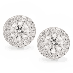 Armut Pırlanta Çift Halo Saplama Küpe Armut Pırlanta Çift Halo Saplama Küpe