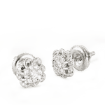 Armut Pırlanta Çift Halo Saplama Küpe Armut Pırlanta Çift Halo Saplama Küpe