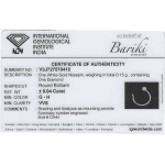 18 Karat Weißgold-Diamant-Nasenpiercing