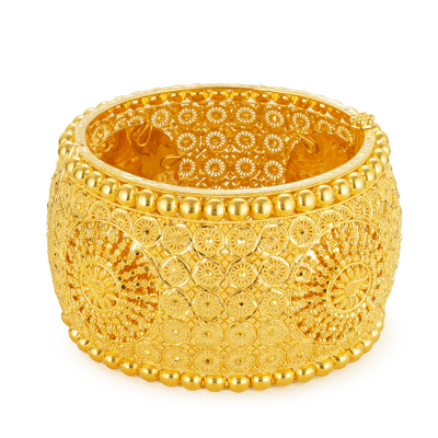 22ct Gold CZ Oval Bead Bracelet 22ct Gold CZ Oval Bead Bracelet