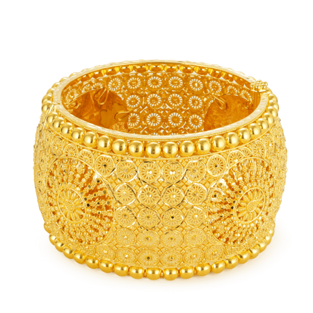 22ct Gold CZ Oval Bead Bracelet 22ct Gold CZ Oval Bead Bracelet