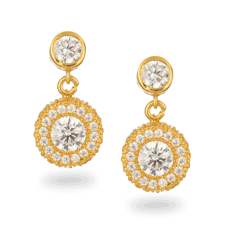 22ct Gold CZ Earrings 22ct Gold CZ Earrings