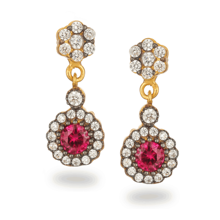 22ct Gold CZ Earrings 22ct Gold CZ Earrings