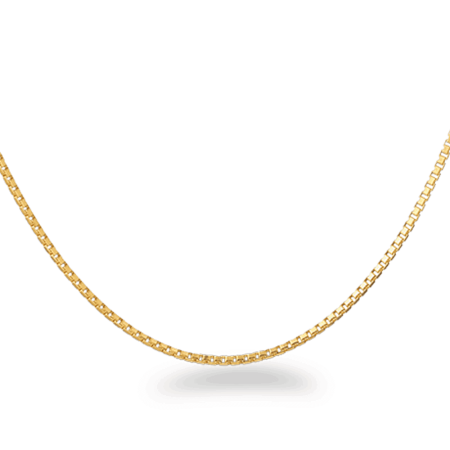 22ct Gold Box Chain in 16 Inches 22ct Gold Box Chain in 16 Inches