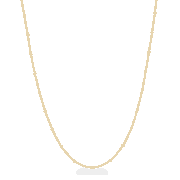 22ct Trace Link Kette mit Perlen Ringe in 18 Zoll 22ct Trace Link Kette mit Perlen Ringe in 18 Zoll