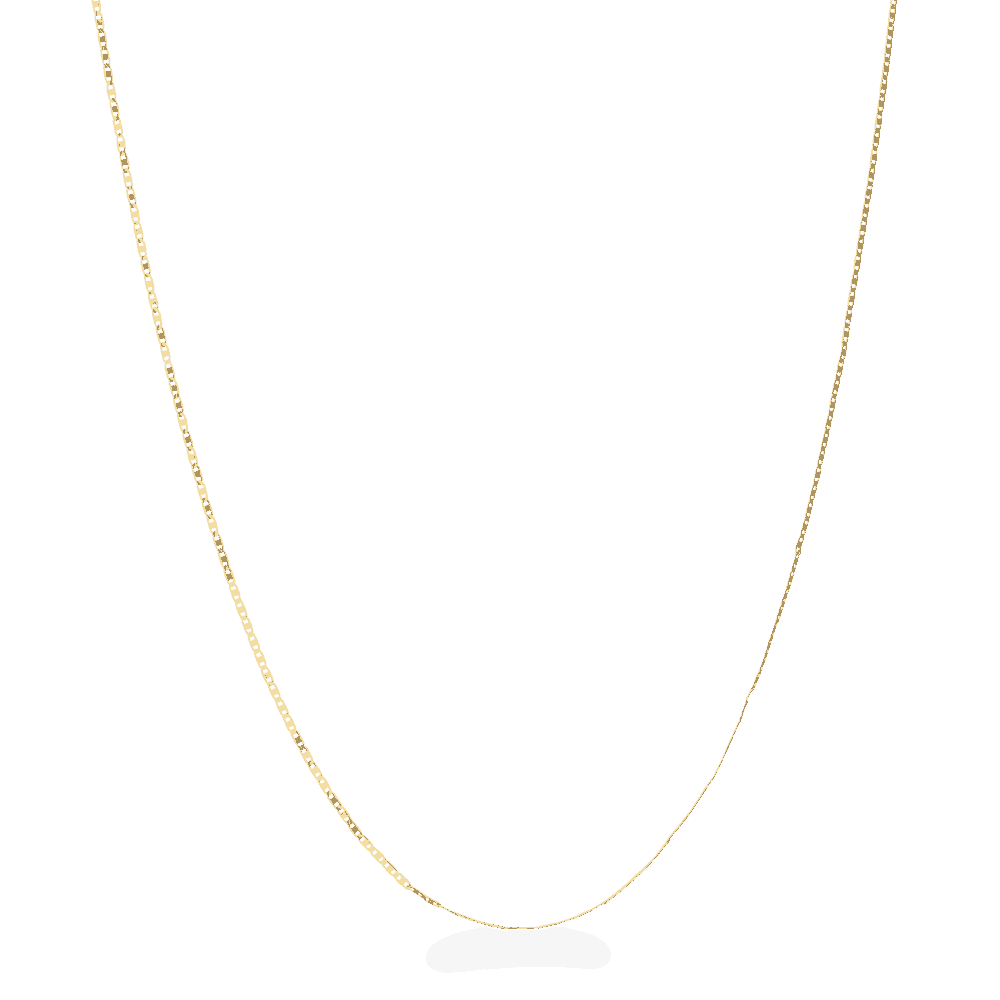 16 Zoll flache Kette aus 22 Karat Gelbgold