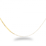 16 Zoll flache Kette aus 22 Karat Gelbgold