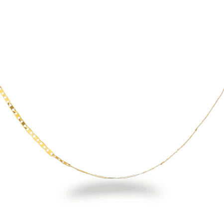 16 Inches Flat Chain in 22ct Yellow Gold