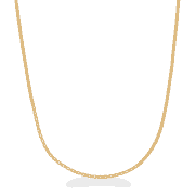 22ct Gold Runde Box Kette in 18 Zoll