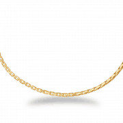 22ct Gold Runde Box Kette in 18 Zoll