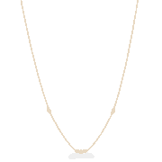 Rodyum Vurgulu Boncuklu 22 Ayar Altın Zincir Rodyum Vurgulu Boncuklu 22 Ayar Altın Zincir