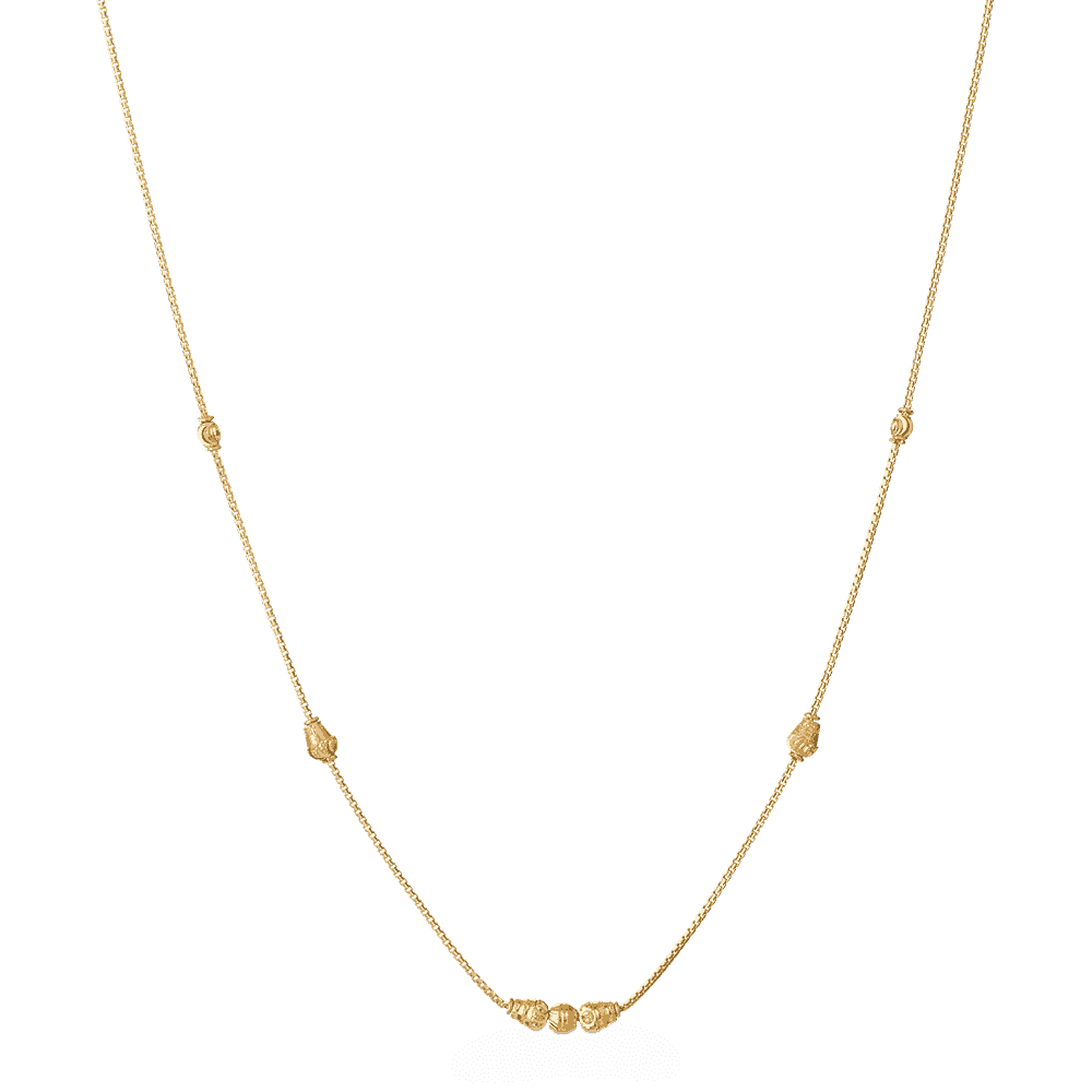 سلسال من الخرز الذهبي عيار 22 قيراطاً سلسال من الخرز الذهبي عيار 22 قيراطاً