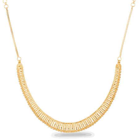 22ct Gold Jali Filigree Necklace
