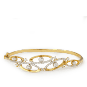 22 ayar altın oval orbit CZ bilezik 22 ayar altın oval orbit CZ bilezik