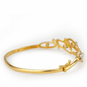 22 ayar altın oval orbit CZ bilezik 22 ayar altın oval orbit CZ bilezik