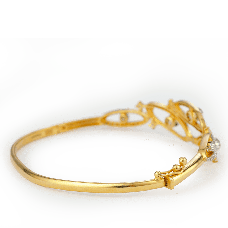 22 ayar altın oval orbit CZ bilezik 22 ayar altın oval orbit CZ bilezik