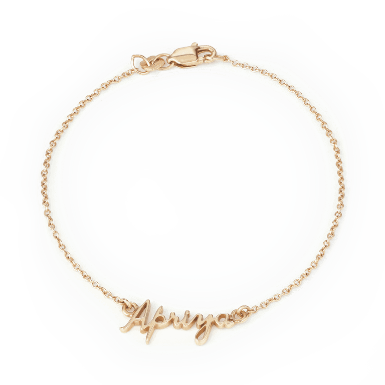 Personalized Name Bracelet Gold Bracelets PureJewels