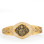 22 ayar altın oval orbit CZ bilezik 22 ayar altın oval orbit CZ bilezik