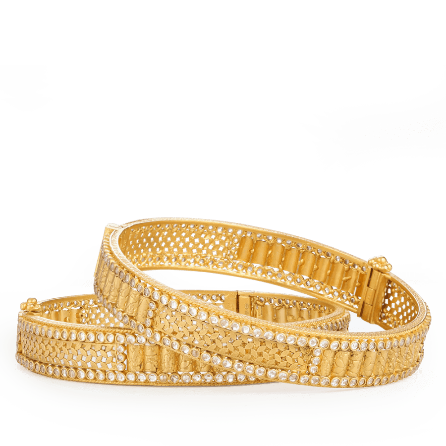 22ct Gold Oval Orbit CZ Bracelet 22ct Gold Oval Orbit CZ Bracelet