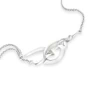 Vinyasa-Armband aus natürlichem Weißgold