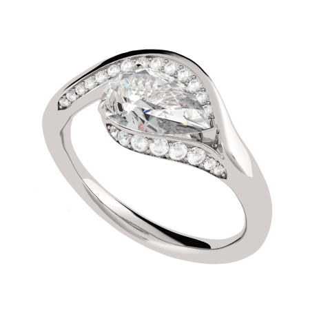 Vinyasa Collection 18ct White Gold Earring Vinyasa Collection 18ct White Gold Earring