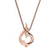 Vinyasa Peacock Pendant in Natural Yellow Gold