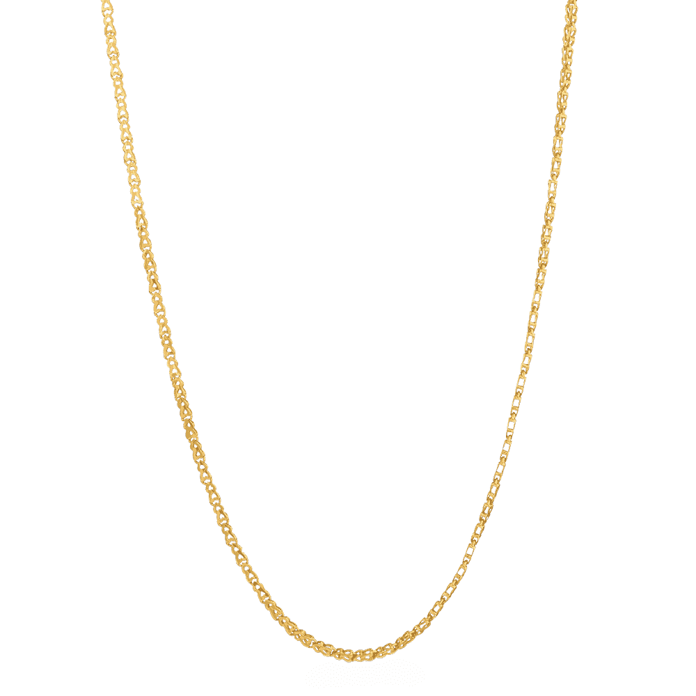 22ct Gold Heart Link Kette in 22 Zoll