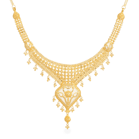 22ct Gold Filigree Chandbali Drop Earrings 22ct Gold Filigree Chandbali Drop Earrings