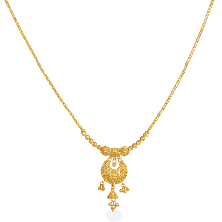 22ct Gold Tassel Drop Pendant Necklace 22ct Gold Tassel Drop Pendant Necklace