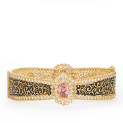 سوار حلية القلب الذهبي عيار 22 قيراط سوار حلية القلب الذهبي عيار 22 قيراط