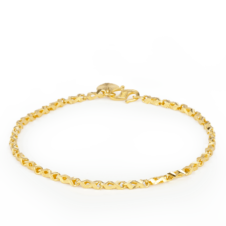22ct Gold Heart charm Bracelet 22ct Gold Heart charm Bracelet