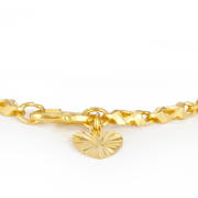 22 Ayar Altın Kalp Tılsımlı Bileklik 22 Ayar Altın Kalp Tılsımlı Bileklik