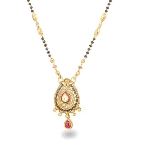 22ct Gold Teardrop Jali Mangalsutra Pendant 22ct Gold Teardrop Jali Mangalsutra Pendant