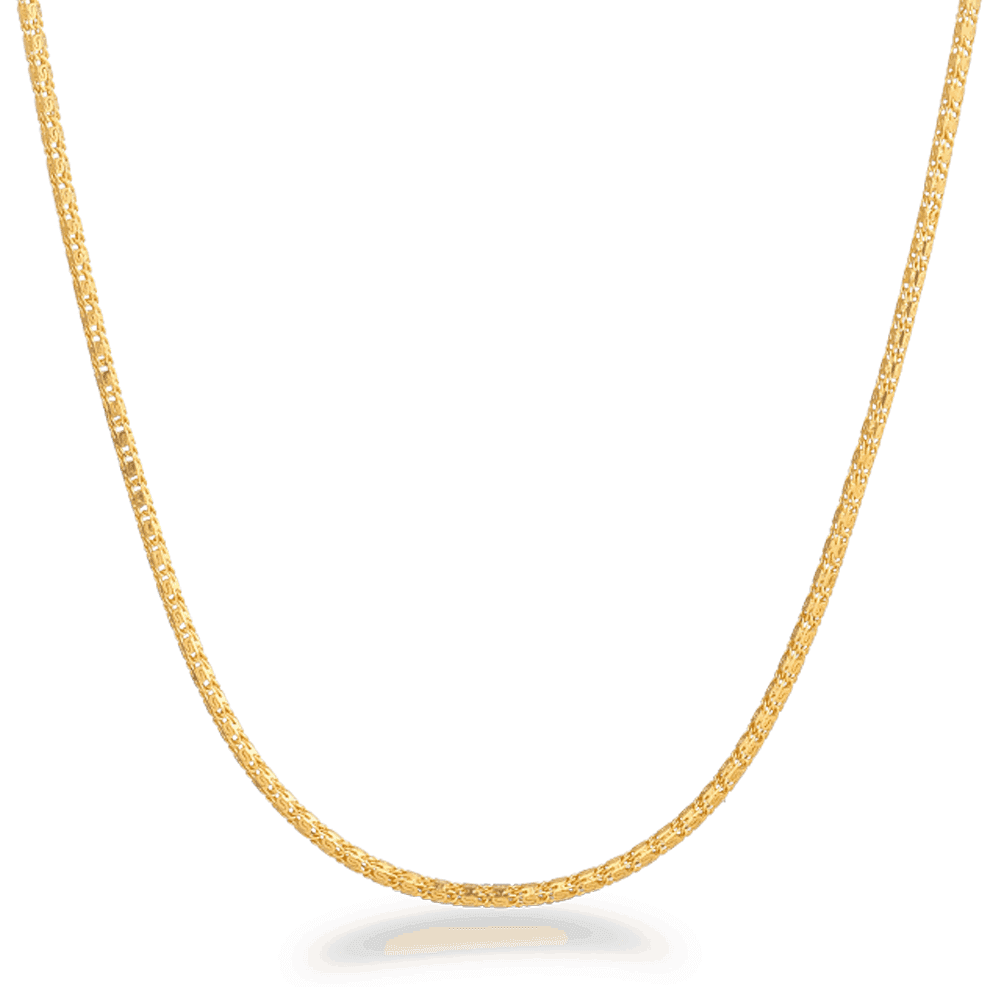 22 ayar sarı altın süslü zincir 20 inç 22 ayar sarı altın süslü zincir 20 inç