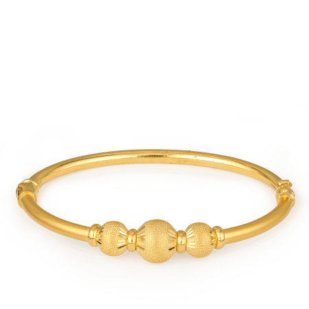22ct Gold Sparkle Bangle