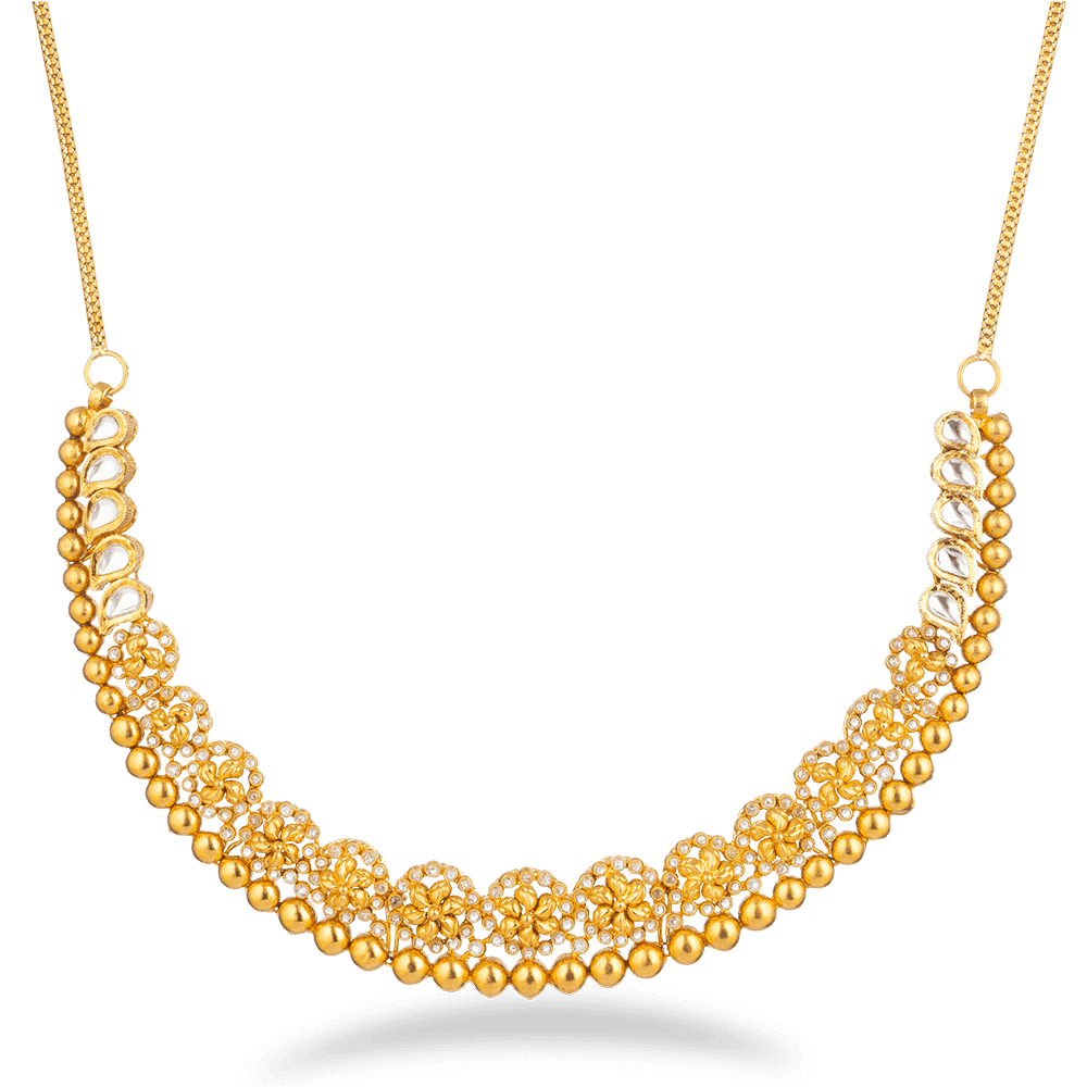 22 ayar altın Kundan Royale kolye 22 ayar altın Kundan Royale kolye