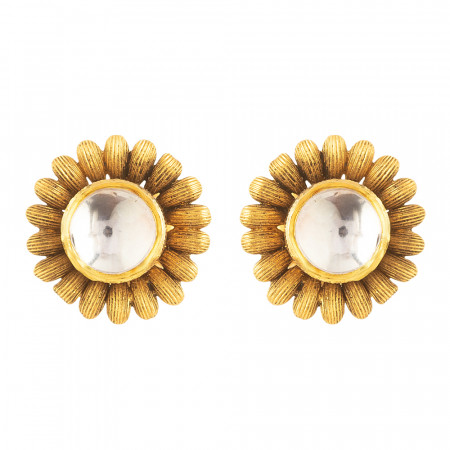 22ct Gold Kundan Stud Earrings – Armari Collection